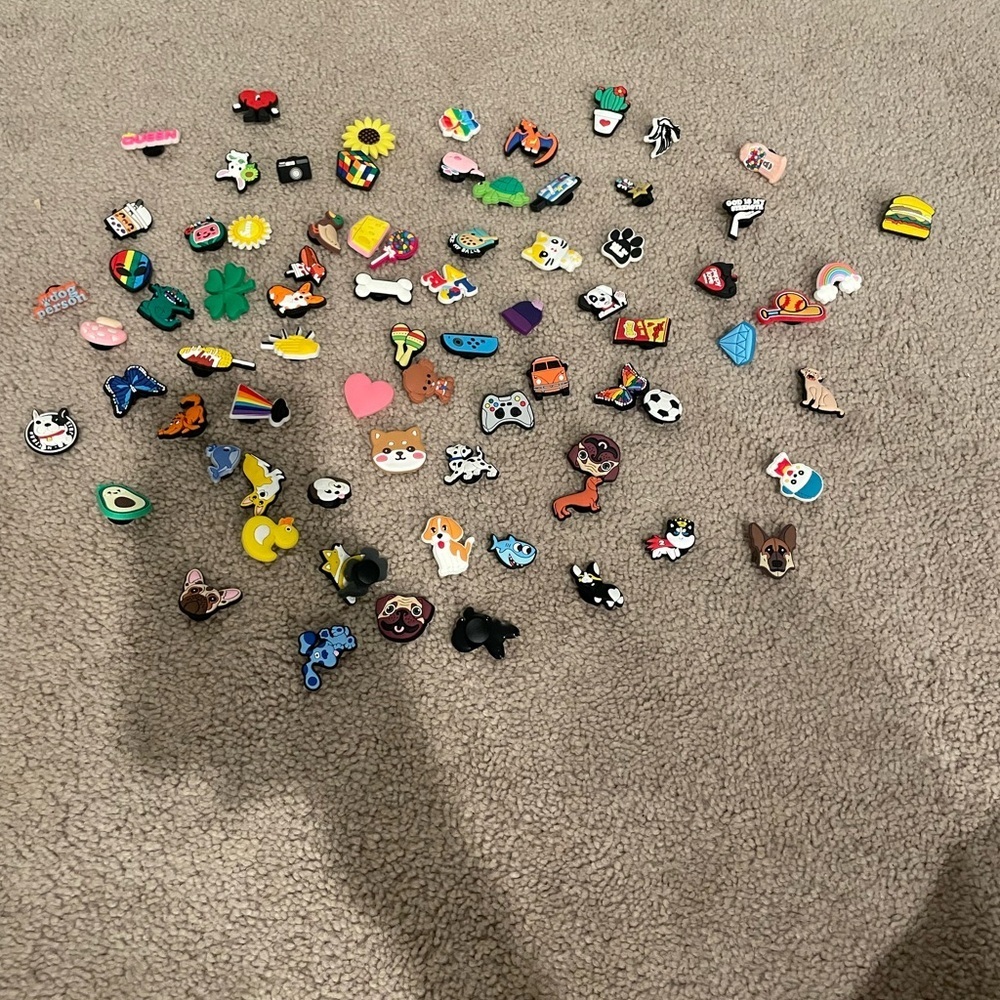 Colorful Crocs Shoe Charms Collection